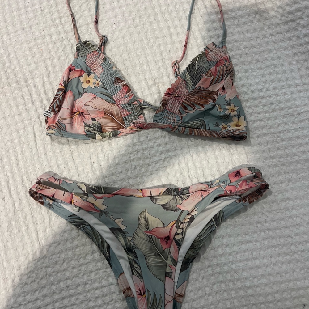 Rhythm Floral Bikini - Pink and Green